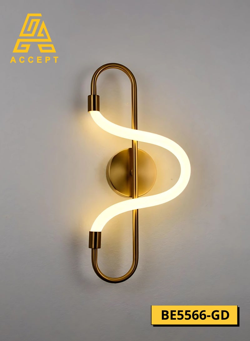 ACCEPT Scandinavian Style Music Notes Shaped Wall Lamp with Type-C Ports, Charger, and Remote Control, 4000K Solar Lighting Color - Image 1