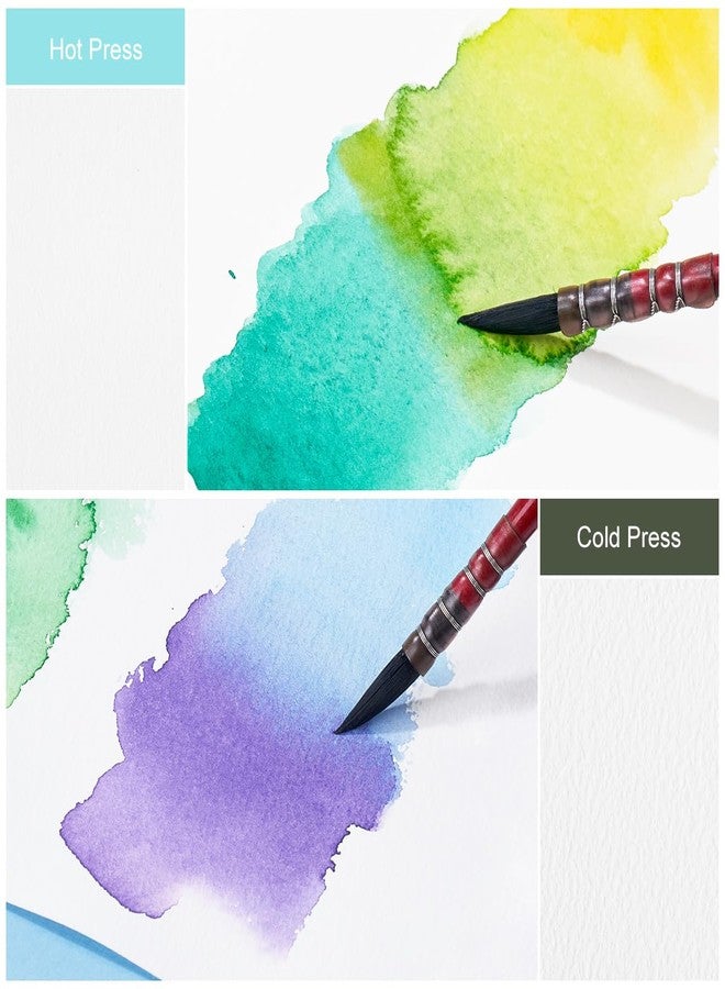 Lightwish 2 Pack Square Watercolor Journal, 100% Cotton Hot Press Watercolor Paper,140lb/300gsm Acid-Free,48 Sheets 3.94x3.94” Small Sketchbook for Adults, Students, and Kids - Image 5
