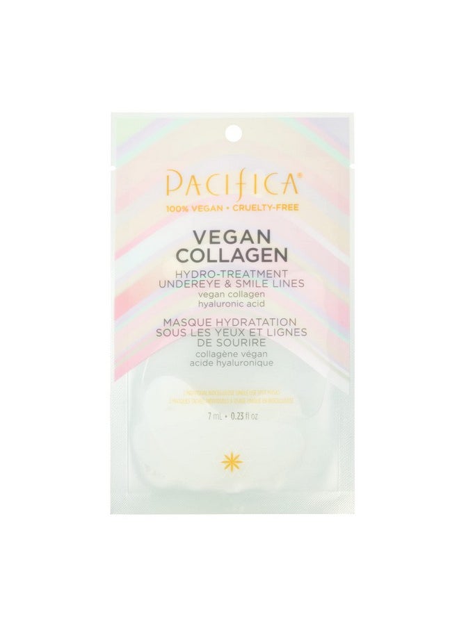 Pacifica Beauty Vegan Collagen Hydrotreatment Undereye & Smile Lines Aging & Mature Skin For Tired Skin Dark Circles Hyaluronic Acid Biodegradable Patches Eye Patches For Puffy Eyes Vegan  - Image 1