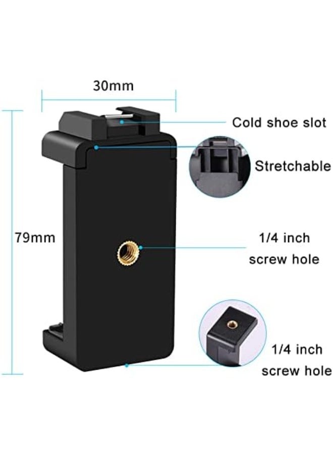 Generic - Vlogging Kit for iPhone & Android – with Mini LED Video Light, Lavalier Microphone, Phone Holder & Tripod for Live Streaming and Video Calls - Image 1