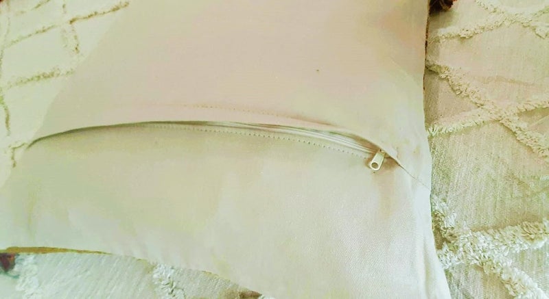 Peachy Perx Boho HandWoven Kilim Cushion Cover with Tassels 18x18 Without Filler - Image 5