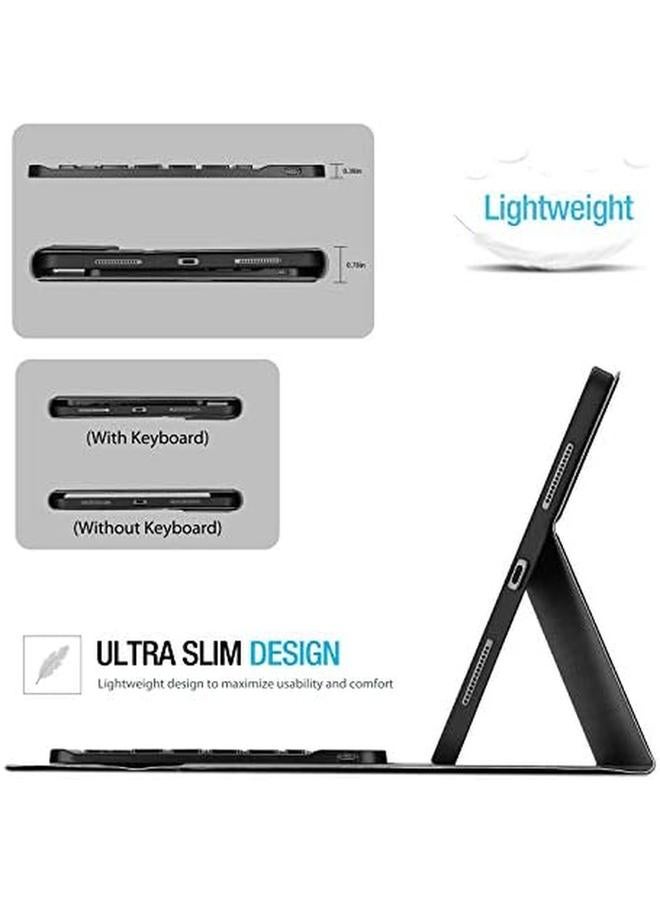 Procases Keyboard Case For Ipad Air 6Th 11 Inch 2024 Ipad Air 5 4 Ipad 10.9 Inch 2022 2020 Case With Magnetically Detachable Wireless Keyboard For Ipad 10.9" Air 5Th 4Th Generation Black - Image 5