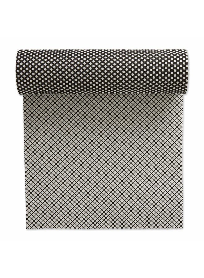 DII Fridge & Shelf Liner Collection Non-Adhesive, Cut to fit, Machine Washable, 12x20, Black Dots, 2 Piece - Image 2