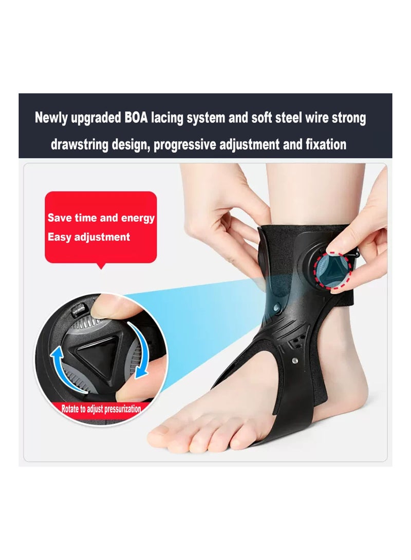 KASTWAVE AFO Drop Foot Brace Orthosis, Ankle Orthosis Support with Comfortable Inflatable Airbag, Foot Drop Brace Splint Ankle Foot Orthosis Walking for Hemiplegia Stroke Shoes Walking (Right Foot XL) - Image 2