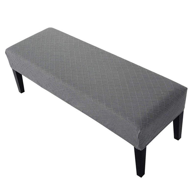 Balana Jacquard Dining Room Bench Covers Stretch Spandex Upholstered Slipcover AntiDust Removable Washable Seat Protector for Living Room Kitchen