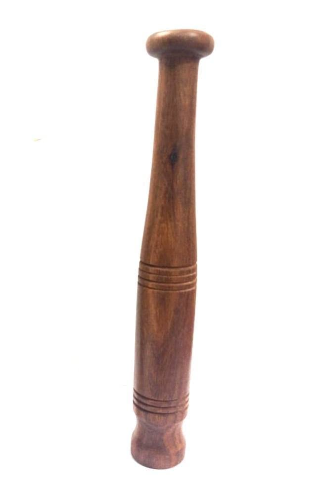 WITSOUL Sheesham Wooden Muddler Bar Tool Hardwood Mojito Muddler with Flat Head Commercial Grade Cocktail Drink Muddlers Bar Accessories 10 in - Image 1