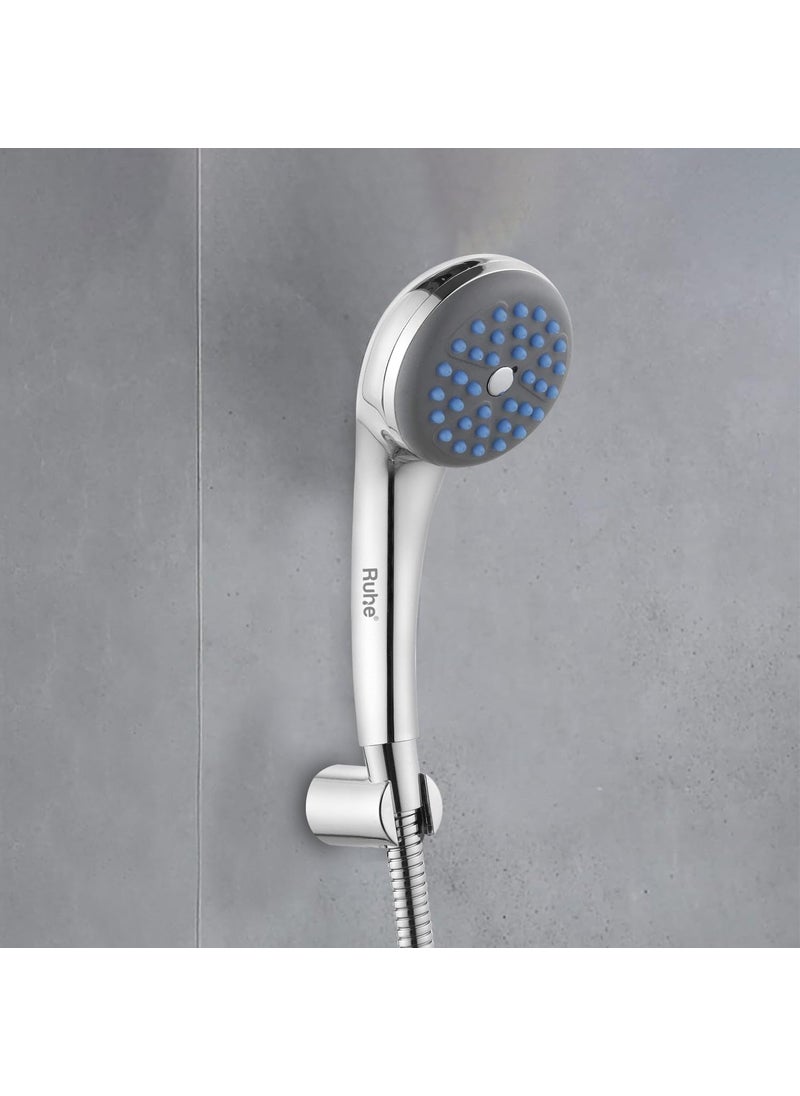 RUHE Ruhe Vaccum ABS Multi Flow Hand Shower Only Hand Shower for Bathroom Handheld Shower for Bathroom Chrome Finish  - Image 1