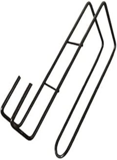 Generic Cabinet Paper Towel Holder, Under Cabinet Paper Roll Rack, No Drilling Metal Paper Roll Dispenser, Anti-rust, Over The Door for Kitchen Bathroom, Under-shelf, Toilet, Napkins Organizer (Black) 