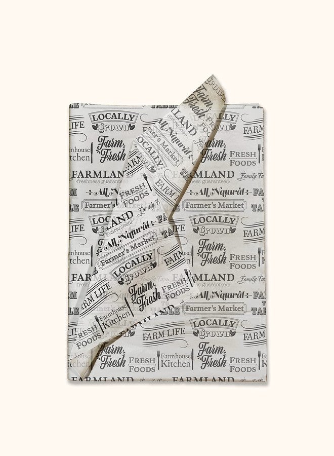 Pro Supply Global Farmer's Market Printed Tissue Paper - Tissue Paper for Gift Bags - Gift Bag Wrapping Paper - Gift Wrapping Paper - Fall Tissue Paper | 24 Sheets 20" x 30" - Image 2