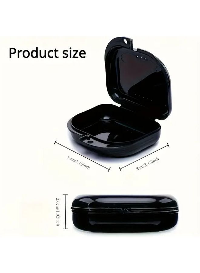 Denture Storage Box 5pcs with Locking Lid Ventilated Compartments Random Color - Image 3