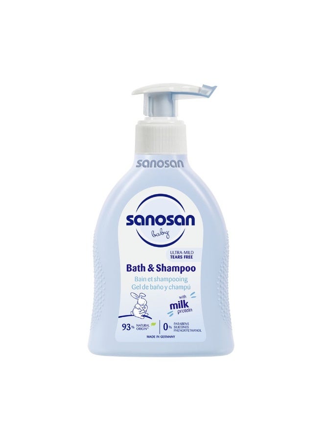 sanosan شامبو واستحمام الأطفال 200 مل