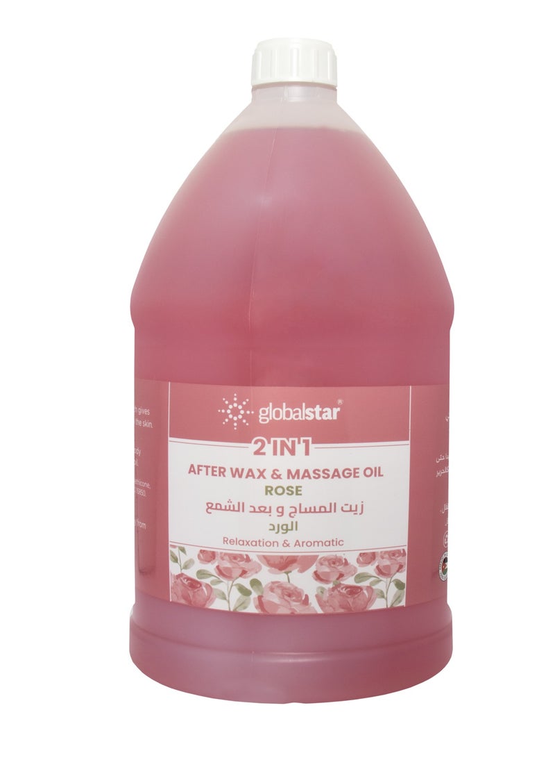 globalstar Rose After Wax & Massage Oil 3.8L  - Image 1
