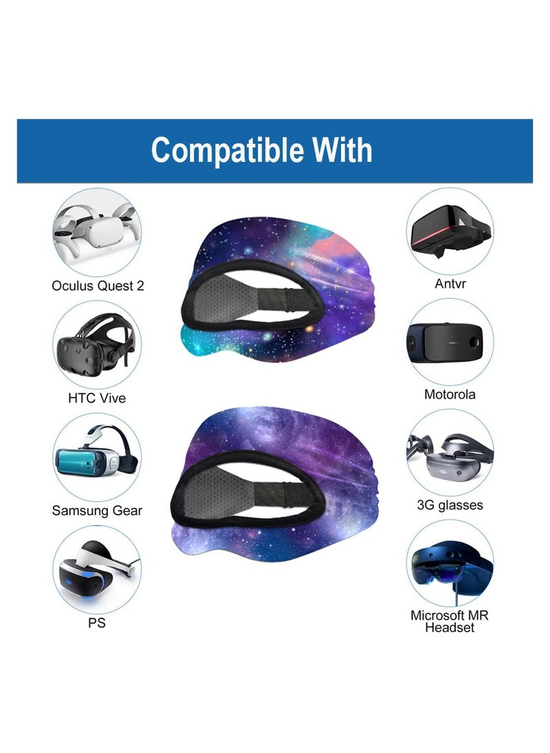 SYOSI SYOSI VR Mask Sweat Band, Replace Silicone Face Cover Pad Adjustable Breathable for Oculus Quest 2, HTC Vive, PS, Gear, VR Workouts  - Image 4