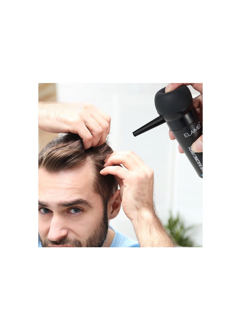 Elaimei - Elaimei Hair Fibers For Thinning Hair With Spray Natural Formula Thicker Fuller Hair ( Black ) - Image 1