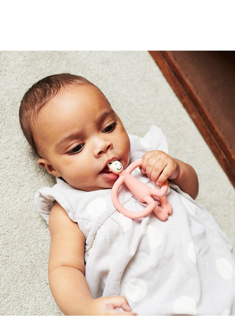 MATCHSTICK MONKEY Teether No Tail Dusty Pink - Image 1