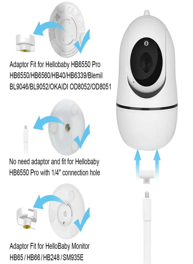 AISVAN Adjustable Height Baby Monitor Floor Stand Holder for Hellobaby HB6560/HB6550 HB65/HB66/HB248 Baby Monitor and Also Compatible with The Nanit Pro Smart Monitor & Flex Stand - Image 3