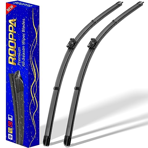 Rooppa 2 wipers Replacement for 2015-2020 MBZ C class and GLC class W205 C205 A205, Windshield Wiper Blades Original Equipment Replacement - 22"/22" (Set of 2) - Image 1