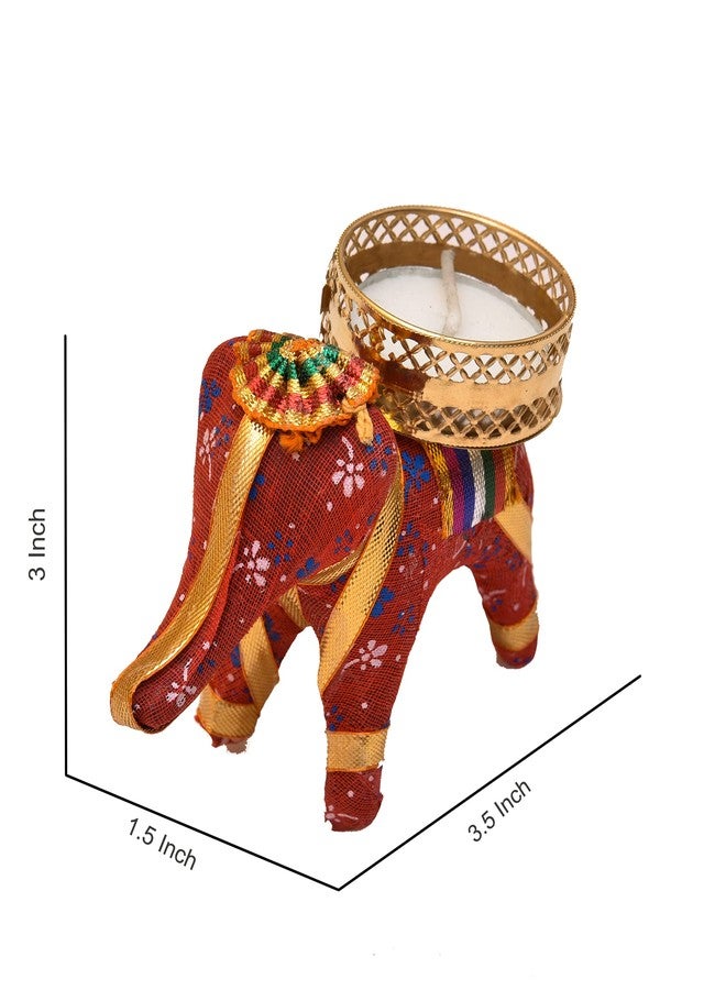 Pride Store Plastic, Cotton, Paper Elephant Tealight Candle Holder 3.5 Hour Burning Time (Pack of 5) - Image 5