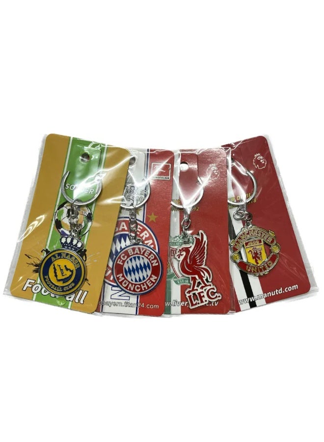 ACLIX RTS European Football Team Keychain Fans Rubber Club Keyring Europe Wholesale Soft PVC Football Soccer Key Chain - Image 2
