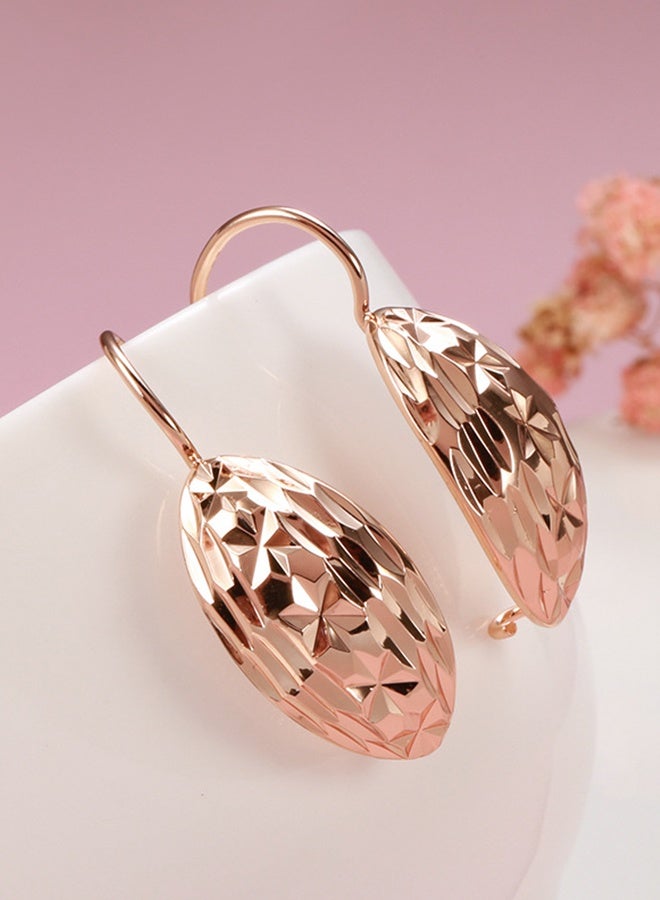 JCB CHIC 1pair Hollow Flower   Long Drop Earrings for Women Rose Gold Color Fashion Minimalist Geometric Earrings for Everyday Jewelry Gifts - Image 3