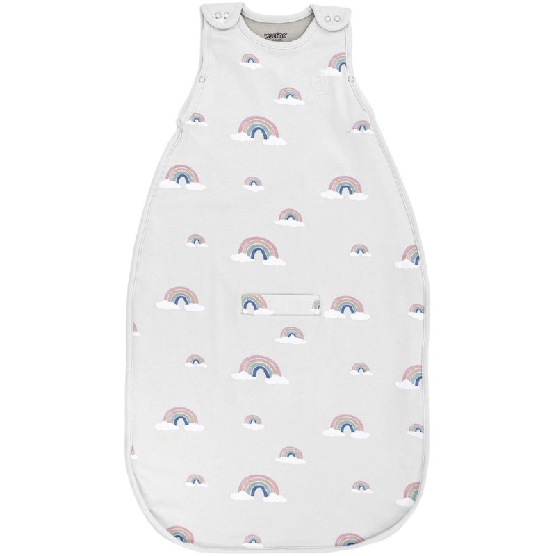 Woolino Woolino Merino Wool Ultimate Baby Sleep Sack 4 Season Baby Wearable Blanket TwoWay Zipper Adjustable Sleeping Bag for Babies and Toddlers Universal Size 224 Months Rainbow 
