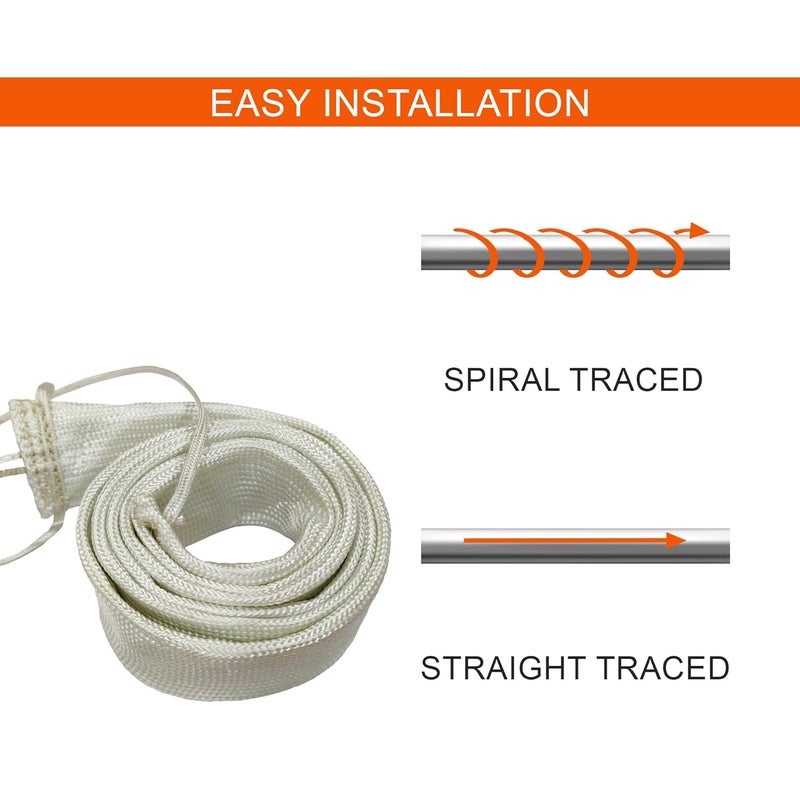 Tempo Flexible Electric Pipe Heating Tape High 930 Watt Temp 400C Volt 230 Size 25mm x 1800mm for Dry Surface  - Image 5