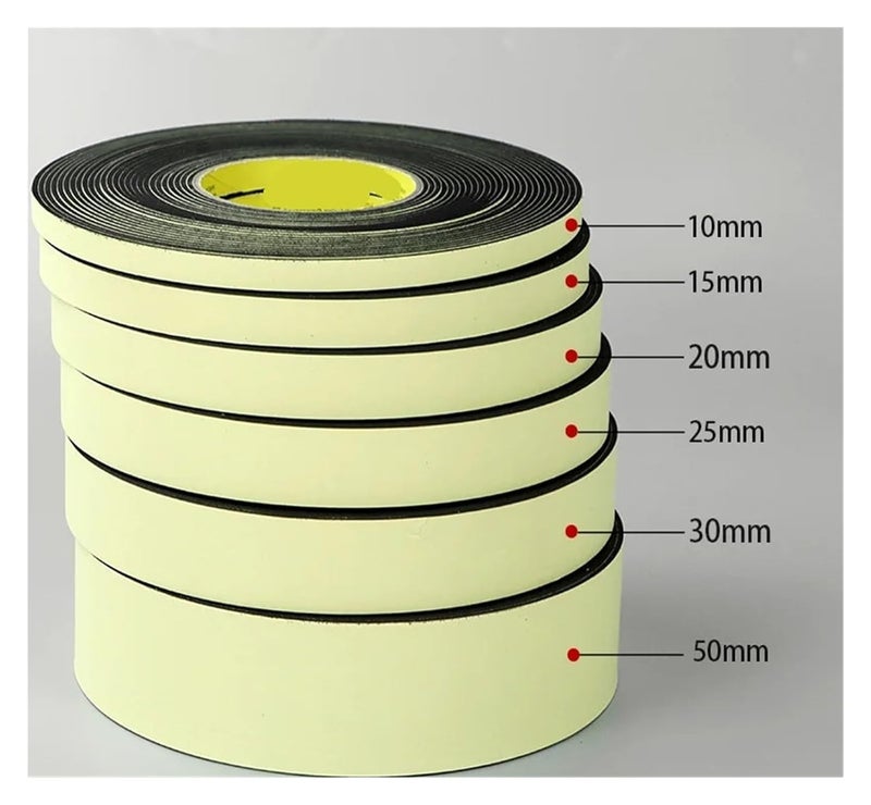 Foam Sponge Strip with Single-Sided Adhesive, Strong Sealing for Door and Window Gaps, Windproof Tape(5rolls,5M_2MM_40MM) - Image 5