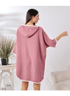 Destiny Hometex 4 Layer Muslin Hooded Adult Women's Poncho  - Image 5