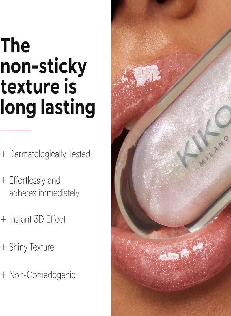 كيكو ميلانو 3D Hydra Lipgloss ملمع شفاه مرطب بلمعة عالية وتأثير امتلاء، درجة 43 Timeless Rose - Image 2