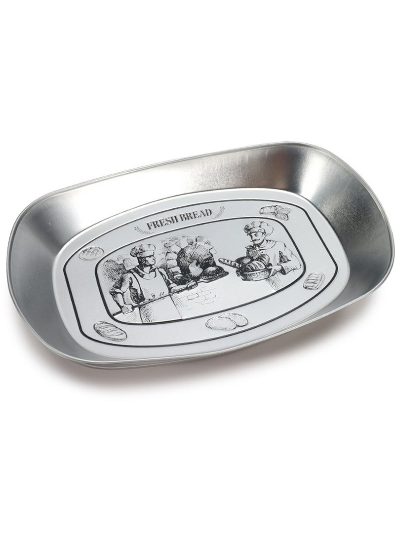 Hanghaijia Tinplate Outdoor Products Camping Tableware, Home Kitchen Fruit Dried Fruit Food Vegetable Storage Tray Fruit Bowls  - Image 1