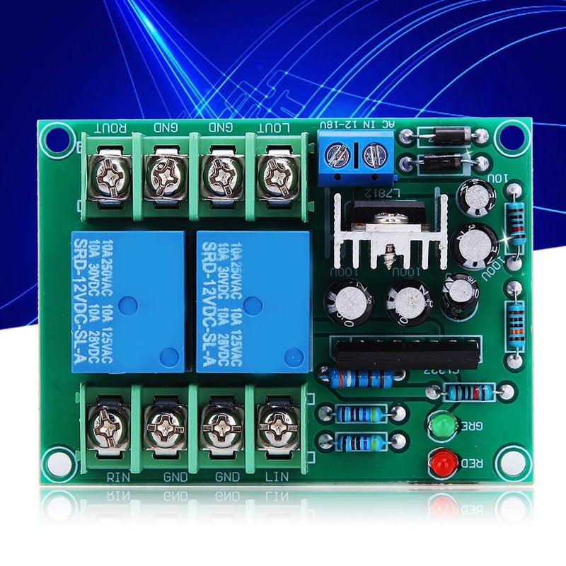 2 Channel Power Amplifier Board With Speaker Protection Relay And Mute Delay 12V 18V 10A - Image 5