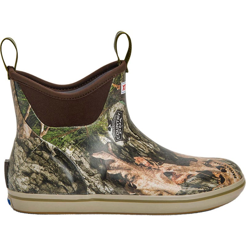 Xtratuf Men's 6 Inch Ankle Deck Boot, Mossy Oak Country DNA, Size 9 - Image 1