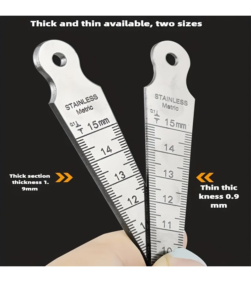 Stainless Steel Thick Section Gap Gauge 1-15mm Taper Hole Diameter Tool - Image 4