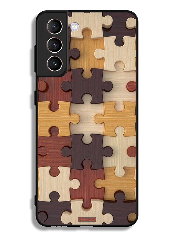 Tolwak Samsung Galaxy S21 Plus 5G Protective Case Cover Wooden Pattern - Image 3