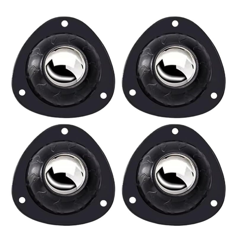 Heavy Duty Self Adhesive Furniture Casters 24Pcs 360 Swivel Wheels Black - Image 1