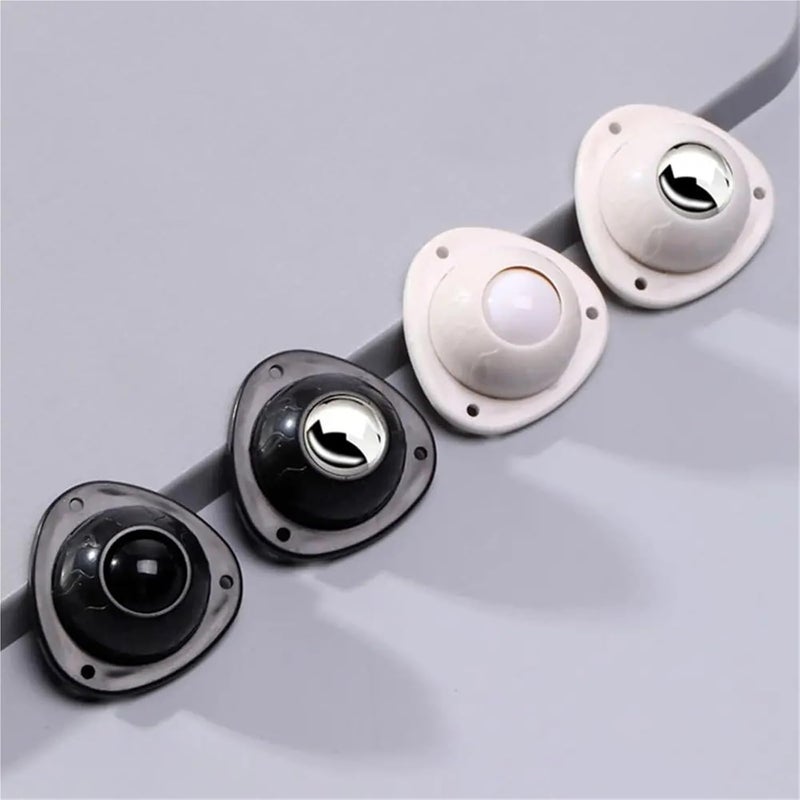 Heavy Duty Self Adhesive Furniture Casters 24Pcs 360 Swivel Wheels Black - Image 4