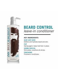 Billy Jealousy Beard Control Leave In Beard Conditioner for Men with Aloe Leaf Juice and Jojoba Seed Oil, Softens Hair and Skin, Light Hold with Matte Finish, 16 Fl Oz  - Image 3