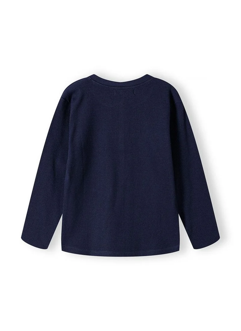 مينوتي Teen Boys  Waffle Henley Tee