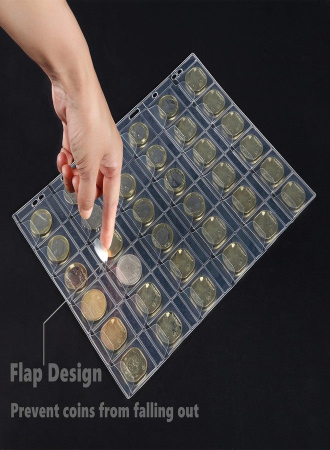 MUDOR PVC Free Coin Pages, 20-Pocket Sleeves, 5 Coin Sheets for Binders, Professional Collector Supplies - Image 3