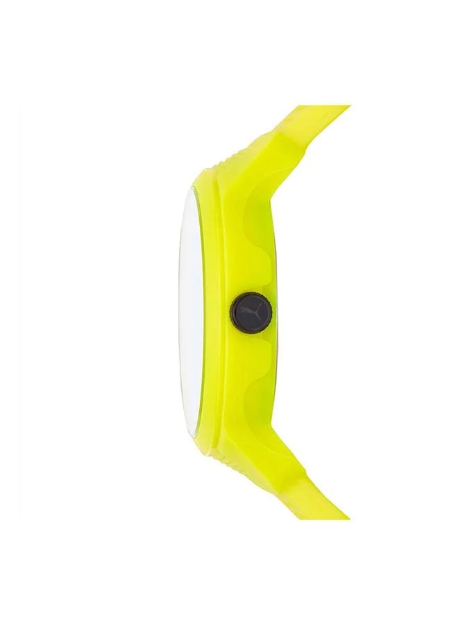 بوما Reset V2 Silicone Strap Analog Wrist Watch for Men PU P5026-43mm-Yellow