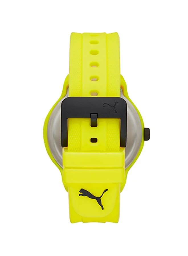 بوما Reset V2 Silicone Strap Analog Wrist Watch for Men PU P5026-43mm-Yellow