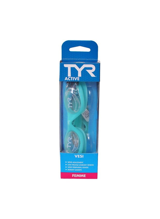 TYR Vesi Femme Googles, Clear;Mint, One Size - Image 5