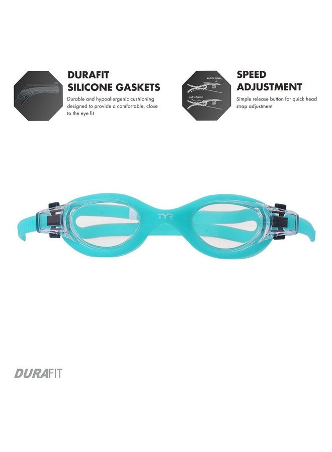 TYR Vesi Femme Googles, Clear;Mint, One Size - Image 3