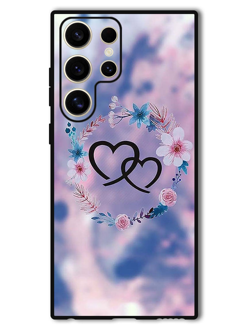 Theodor Protective Case Anti Scratch Shock Proof Bumper Cover For Samsung Galaxy S24 Ultra Two HEarts - Image 1