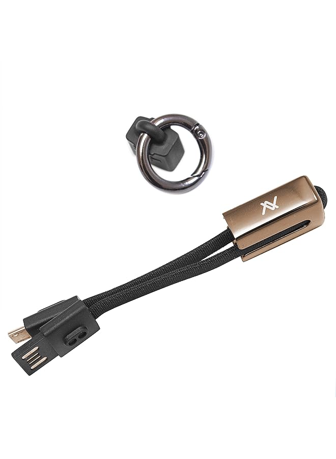 L'avvento Mx453 Micro Cable Charger 10 Cm Length Black