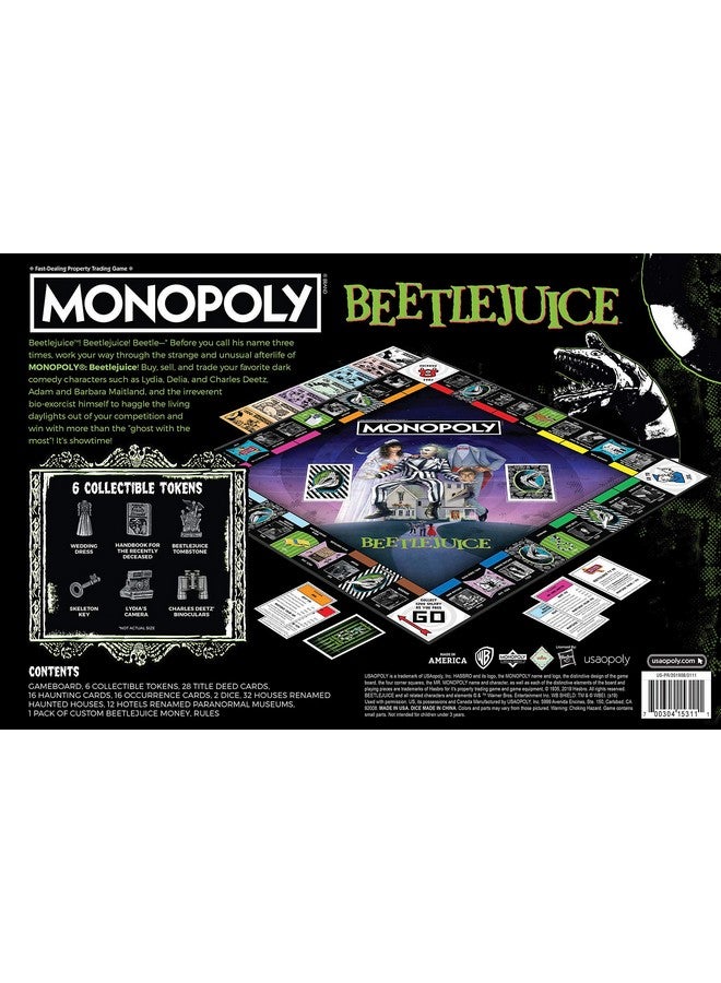 USAopoly لعبة مونوبولي بيتلجوس | مستندة إلى فيلم الخيال من الثمانينات بيتلجوس | منتجات بيتلجوس مرخصة رسميًا | لعبة مونوبولي الكلاسيكية ذات الطابع المميز - Image 5