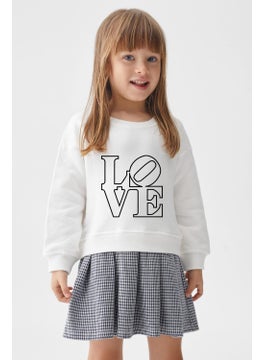Plaid Square Skirt Style Organic Love Printed Sweat Skirt Set