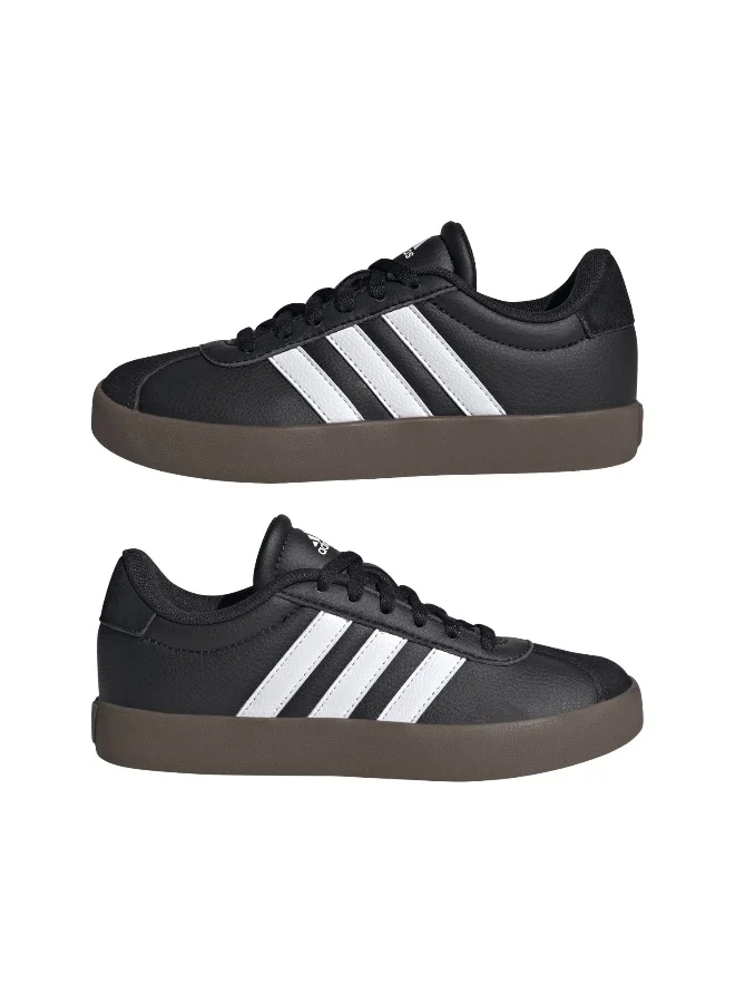Adidas Adidas Vl Court 3.0 K U Black Sportswear Shoes For Kids
