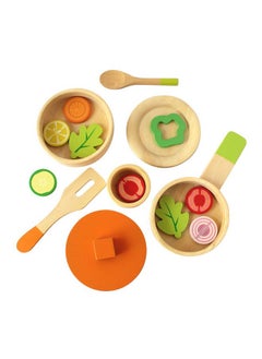 Shumee Shumee Wooden Cooking Set for Lil Chef's- 16 Pieces (3 Years+) | Multicolor | Eco Friendly | Safe & Non Toxic | No Plastic  - Image 1
