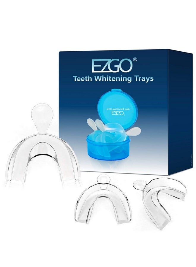 EZGO Teeth Whitening Trays, BPA Free Moldable Mouth Trays, Custom Fit, Comfortable, Trimmable Mouth Guard, Used on Teeth Grinding, Teeth Whitening, and Sports Campaign (3 Trays) - Image 1